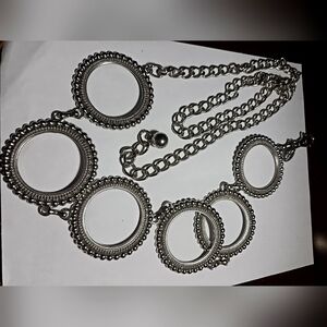 CHICO WOMEN SILVER METAL RINGS CHAIL LINK BELT